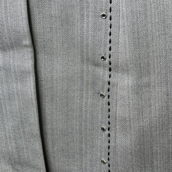 Hobby Horse Woman M Taupe Strip Blk Stitch Sequined 2 Button Western Show Jacket - Picture 7 of 11